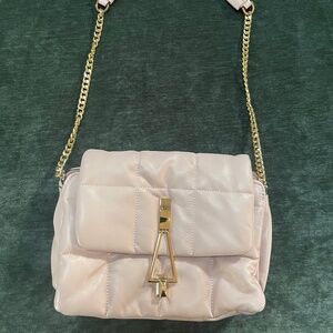 Pale Pink Quilted Crossbody